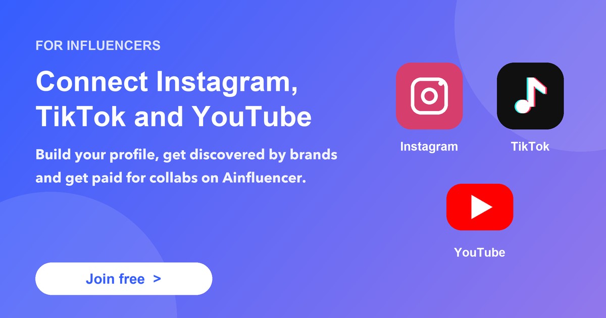 Connect Instagram, TikTok and YouTube